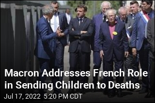 Macron Addresses French Role in Sending Children to Deaths