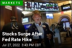 Stocks Surge After Fed Rate Hike