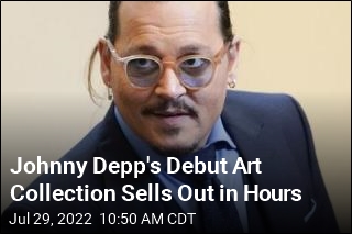 Johnny Depp&#39;s Debut Art Collection Sells Out in Hours