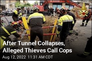 After Tunnel Collapses, Alleged Thieves Call Cops
