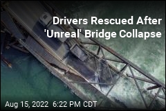 Drivers Rescued After Wooden Bridge Collapses