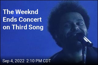The Weeknd Ends Concert on Third Song