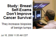 Study: Breast Self-Exams Don't Improve Cancer Survival