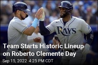 Team Starts Historic Lineup on Roberto Clemente Day