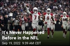 It&#39;s Never Happened Before in the NFL