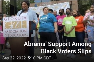 Abrams&#39; Support Among Black Voters Slips