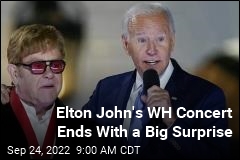 &#39;Flabbergasted&#39; Elton John Gets a Surprise From Biden