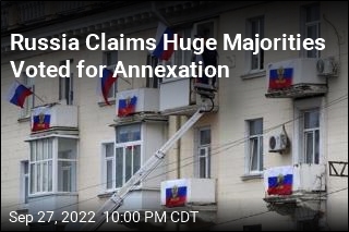 Russia Claims Huge Majorities Voted for Annexation