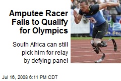 Amputee Racer Fails to Qualify for Olympics