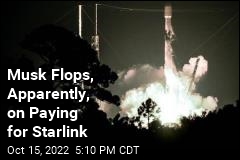 Musk Drops Bid for US to Pick Up Starlink Cost