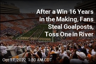 After Fans Throw Goalpost in River, Tennessee Asks for Donations to Replace