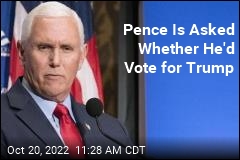 Pence Is Asked Whether He&#39;d Vote for Trump