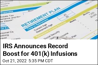 IRS Announces Record Boost for 401(k) Infusions