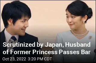 As Japan Watches, Husband of Former Princess Passes Bar