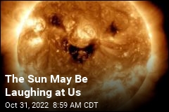 NASA Catches the Sun &#39;Smiling&#39;