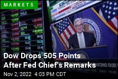 Dow Drops 505 Points After Fed Chief&#39;s Remarks