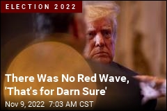 There Was No Red Wave, &#39;That&#39;s for Darn Sure&#39;