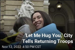 &#39;Let Me Hug You,&#39; City Tells Returning Troops