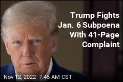Trump Sues Jan. 6 Panel Over Subpoena