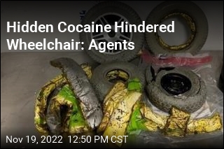 Agents Say Hidden Cocaine Gummed Up Wheelchair