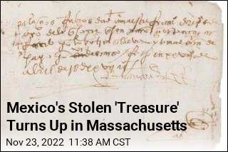 Mexico&#39;s Stolen &#39;Treasure&#39; Turns Up in Massachusetts