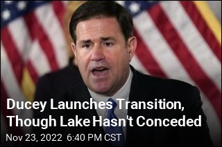 Ducey Begins Transition, Though Lake Hasn&#39;t Conceded