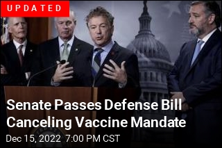 House Approves $858B for Defense, Drops Vaccine Rule