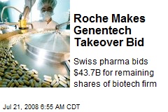 Roche Makes Genentech Takeover Bid