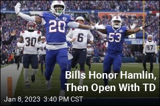 Honoring Hamlin, Bills Score on Opening Play