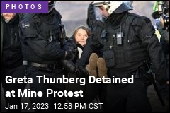 Police Carry Greta Thunberg Away From Coal Mine