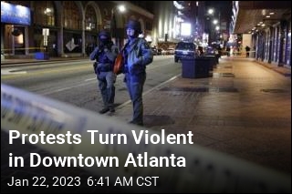 Protests Turn Violent in Downtown Atlanta