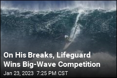 On His Breaks, Lifeguard Wins Big-Wave Competition