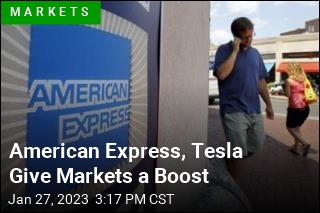 American Express, Tesla Give Markets a Boost