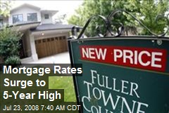 Mortgage Rates Surge to 5-Year High