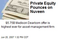 Private Equity Pounces on Nuveen
