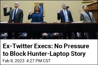 Ex-Twitter Execs Deny Pressure to Block Hunter-Laptop Story