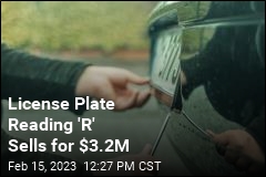 One-Letter License Plate Sells for $3.2M