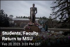 A Week After Shooting, Students Return to MSU