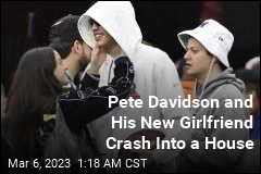 Pete Davidson, New Girlfriend Crash Into Beverly Hills Home