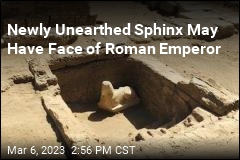 Sphinx-Like Statue Found South of Cairo
