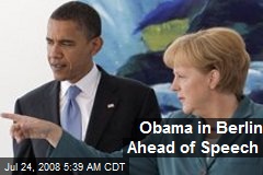 Obama in Berlin Ahead of Speech