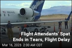 Tiff Between Flight Attendants Ends in Tears, Flight Delay