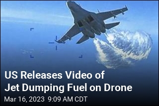 US Releases Video of Jet Dumping Fuel on Drone