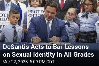 DeSantis Acts to Bar Lessons on Sexual Identity in All Grades