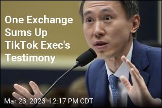 One Exchange Sums Up TikTok Exec&#39;s Testimony