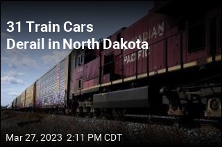 31 Train Cars Derail in North Dakota