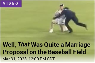 Well, That Was Quite a Marriage Proposal on the Baseball Field