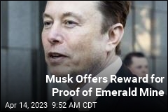 Musk Offers Reward for Proof of Emerald Mine
