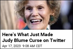 Here&#39;s What Just Made Judy Blume Curse on Twitter