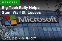 Microsoft Rally Helps Limit Wall St. Losses